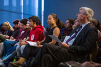 First year MIT undergraduates at an ESI event featuring US Senator Sheldon Whitehouse, 2017